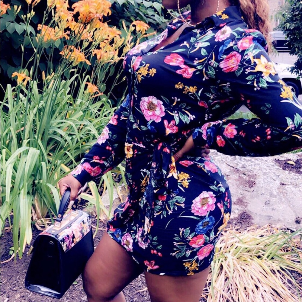 Floral print dress